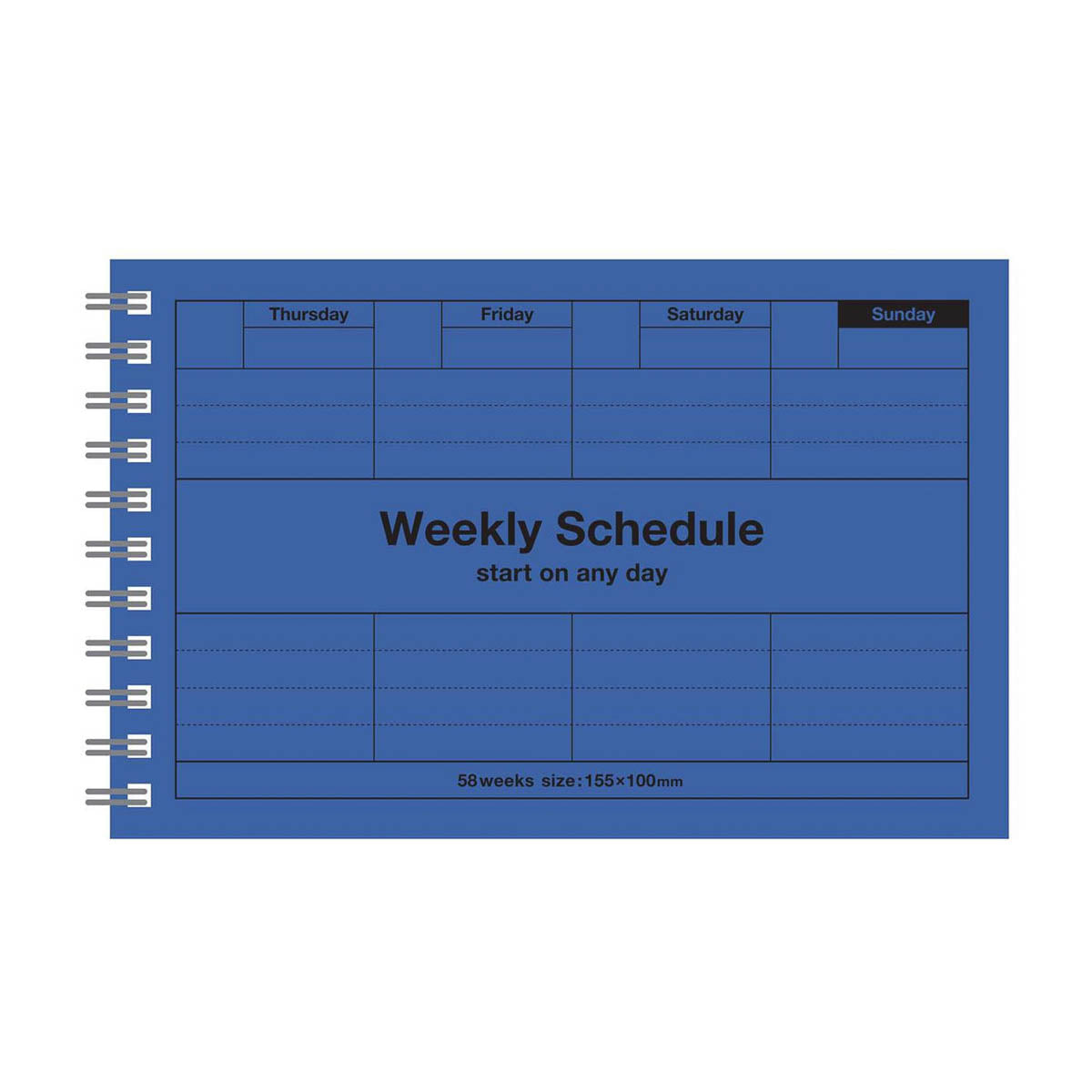 Kalender Tagebuch - Dayfree Weekly Schedule