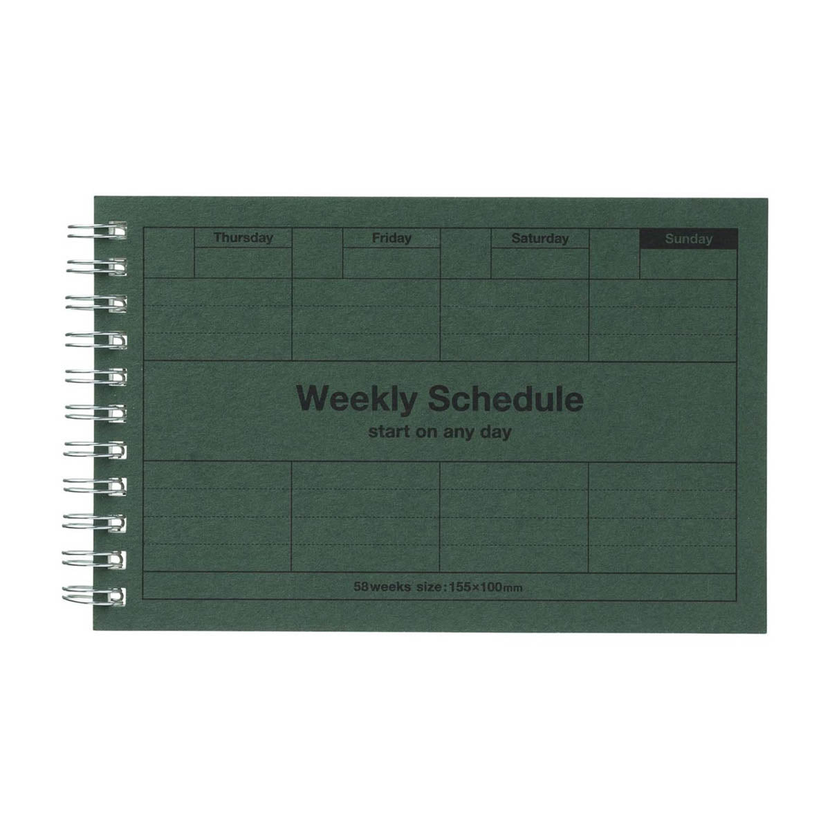 Kalender Tagebuch - Dayfree Weekly Schedule