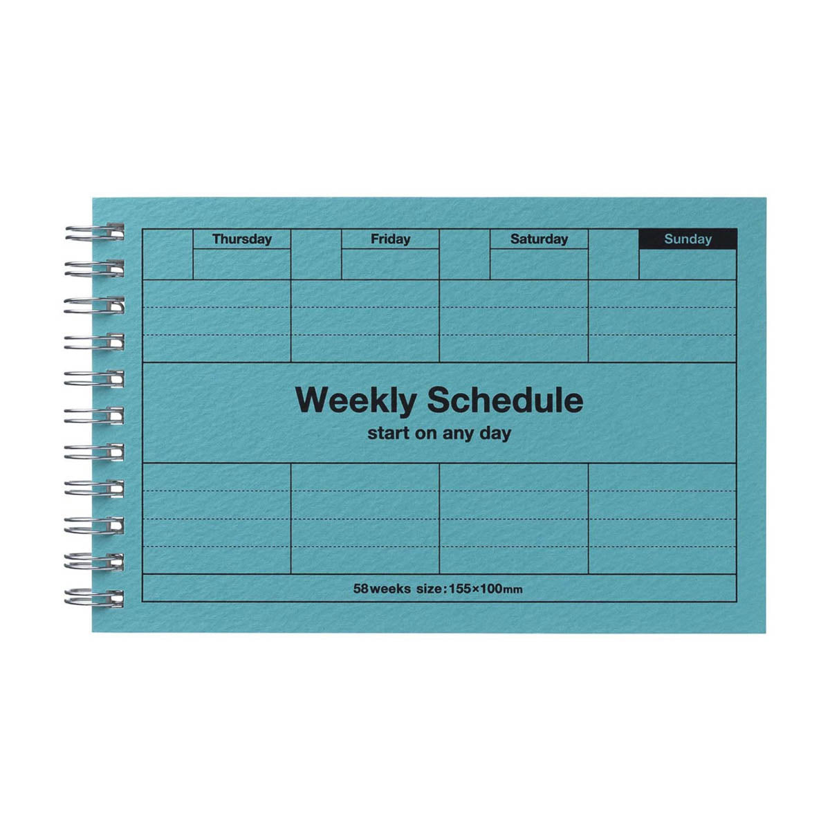 Kalender Tagebuch - Dayfree Weekly Schedule