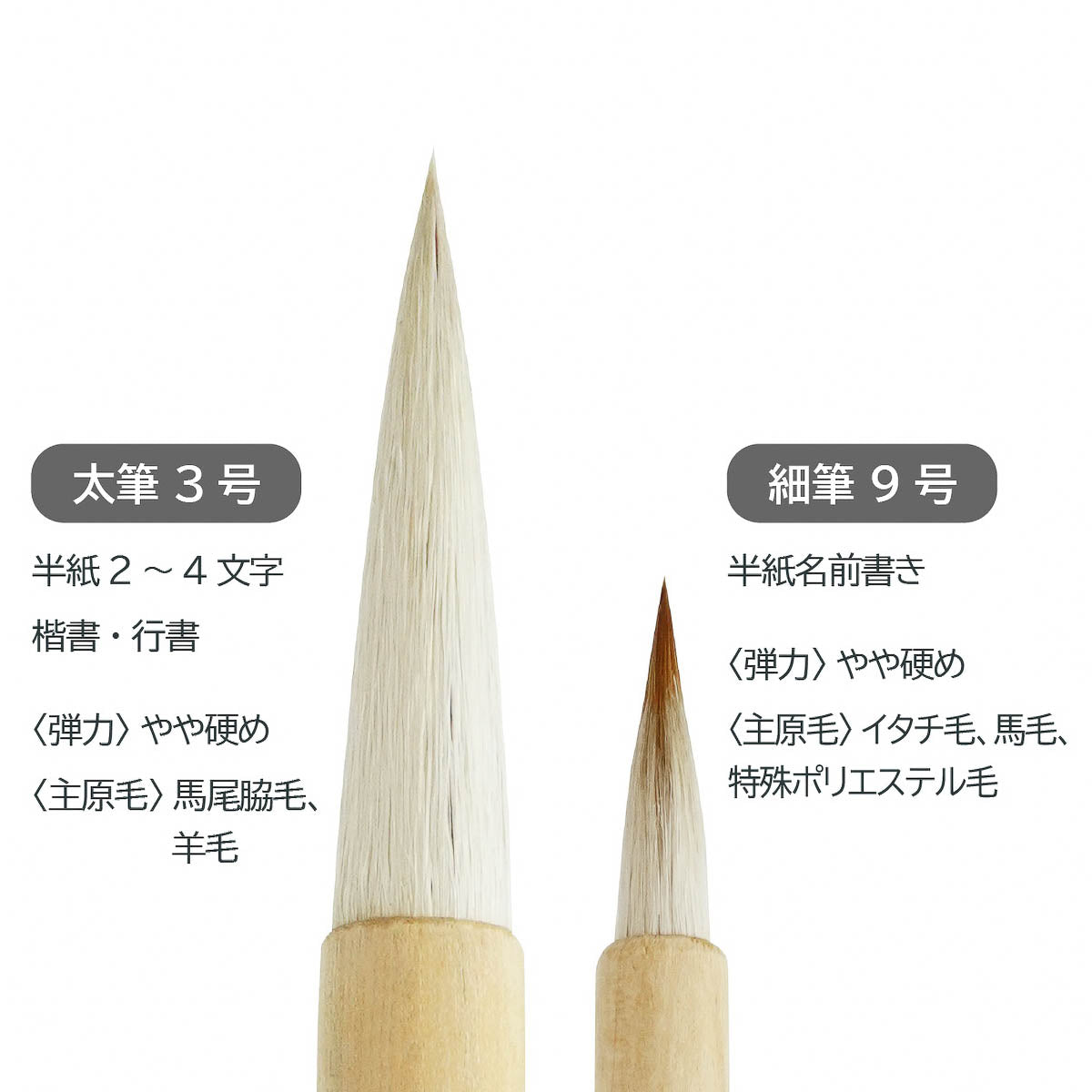 Kalligrafie-Pinsel - Akashiya - Calligraphy Brush Set - Shimaenaga