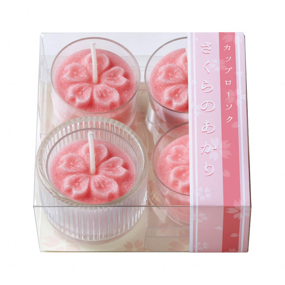 Kerzenset - Cup Candle Set - Sakura no Akari (4er Set)