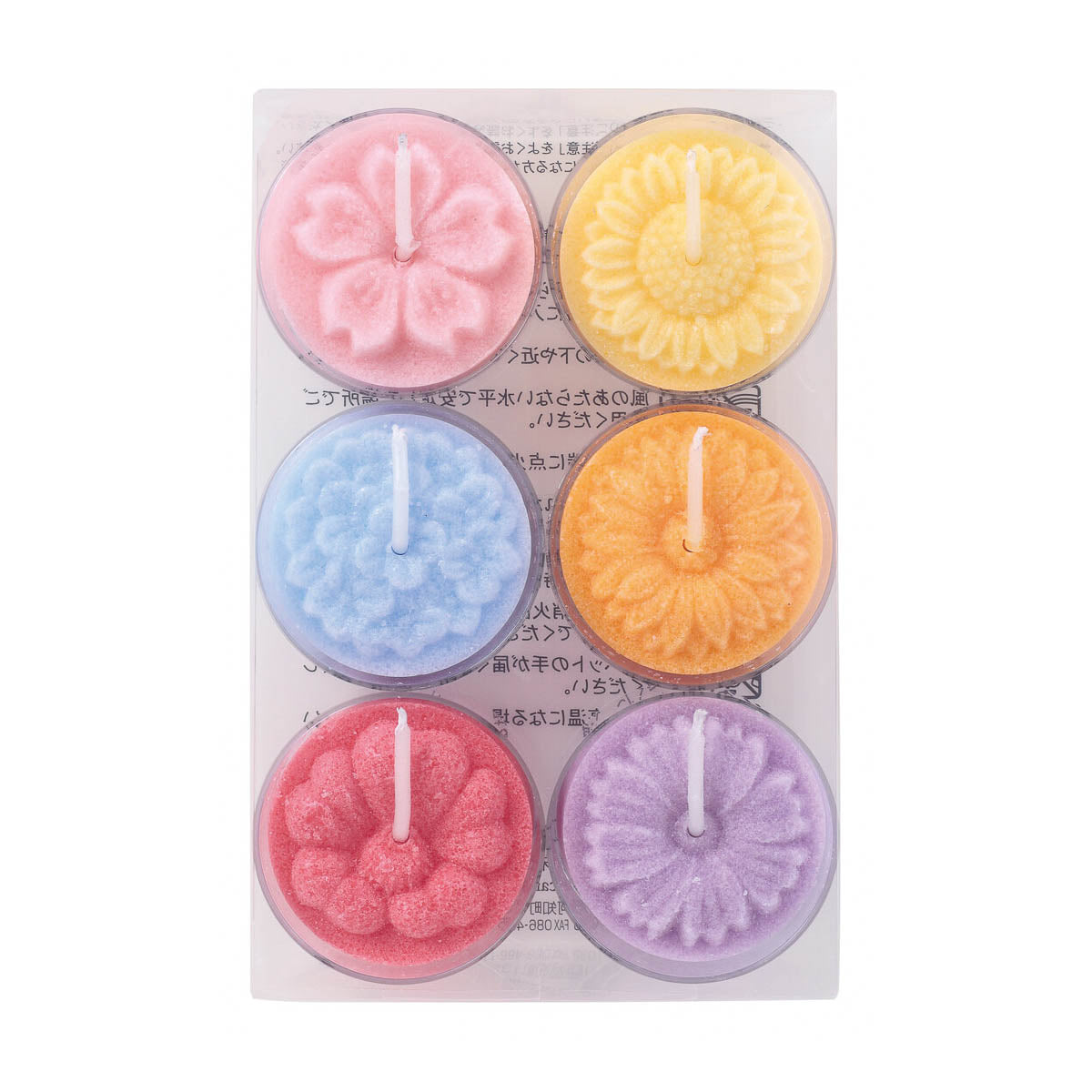 Kerzenset - Cup Candle Set - Flower Calendar (6er Set)