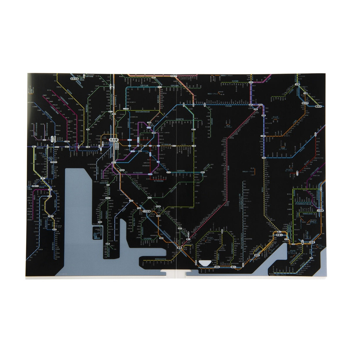 Dokumentenhülle - Tokyo Cartographic - Railway Map A4