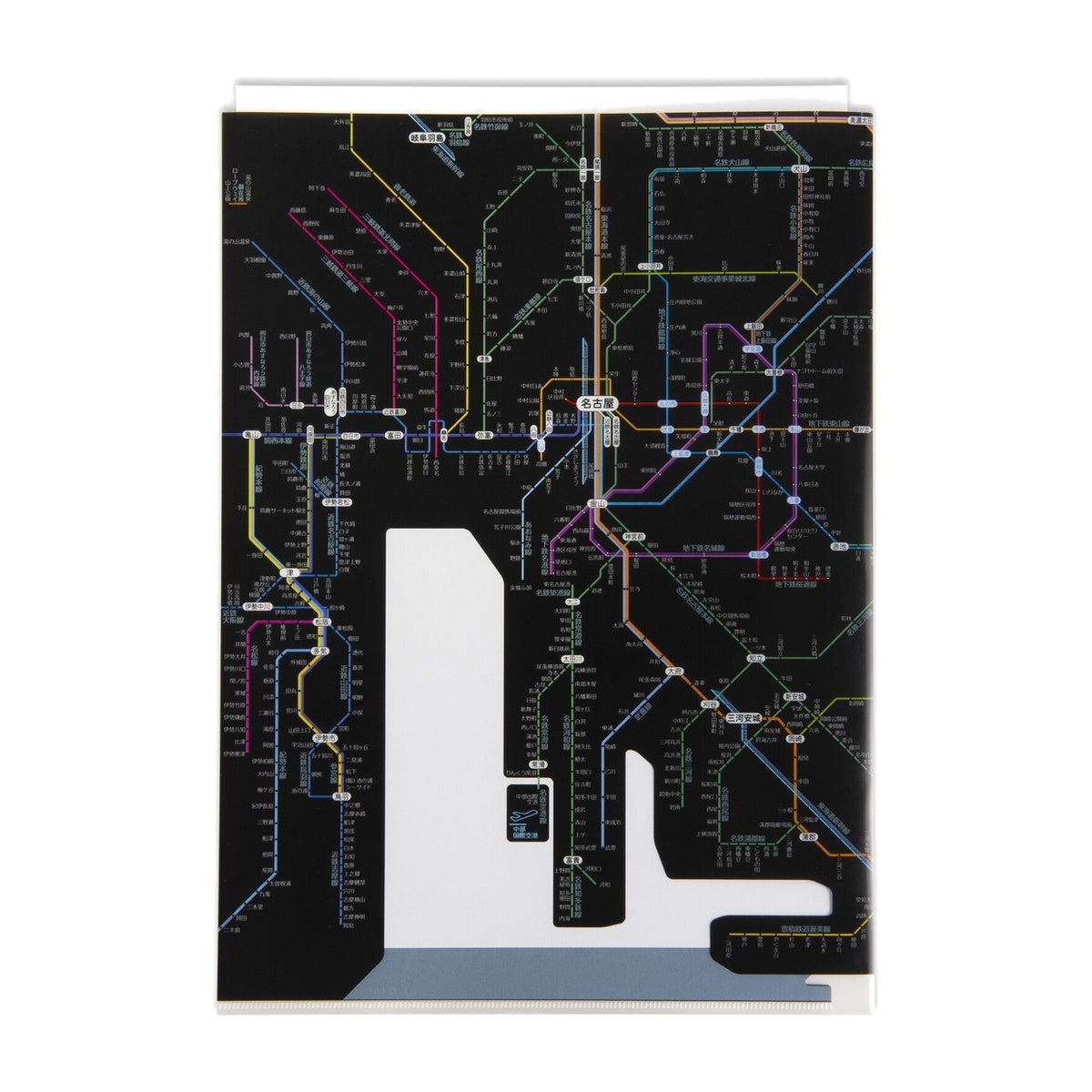 Dokumentenhülle - Tokyo Cartographic - Railway Map A4