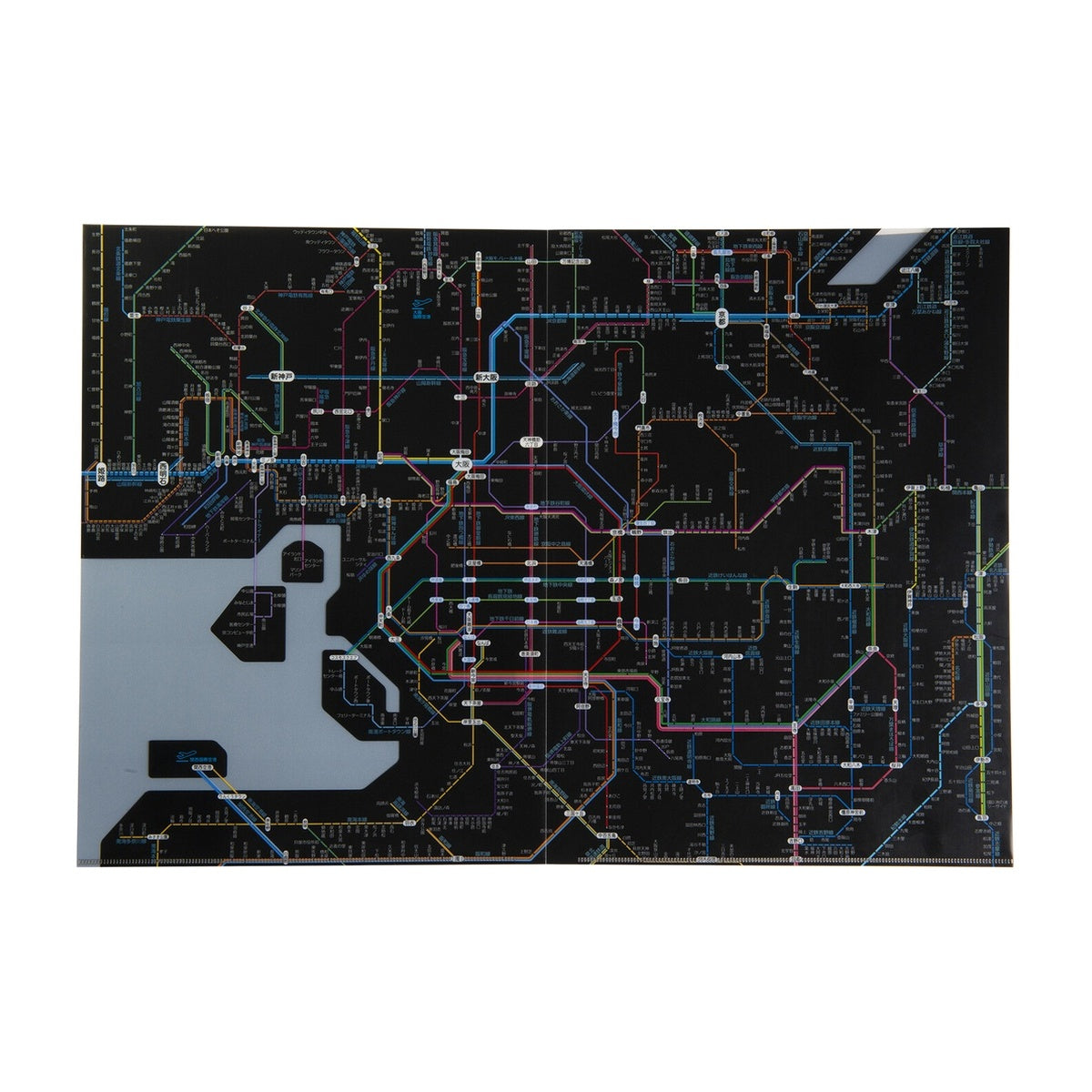 Dokumentenhülle - Tokyo Cartographic - Railway Map A4