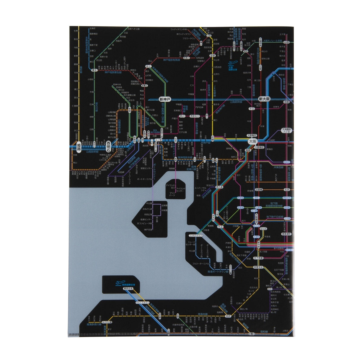Dokumentenhülle - Tokyo Cartographic - Railway Map A4