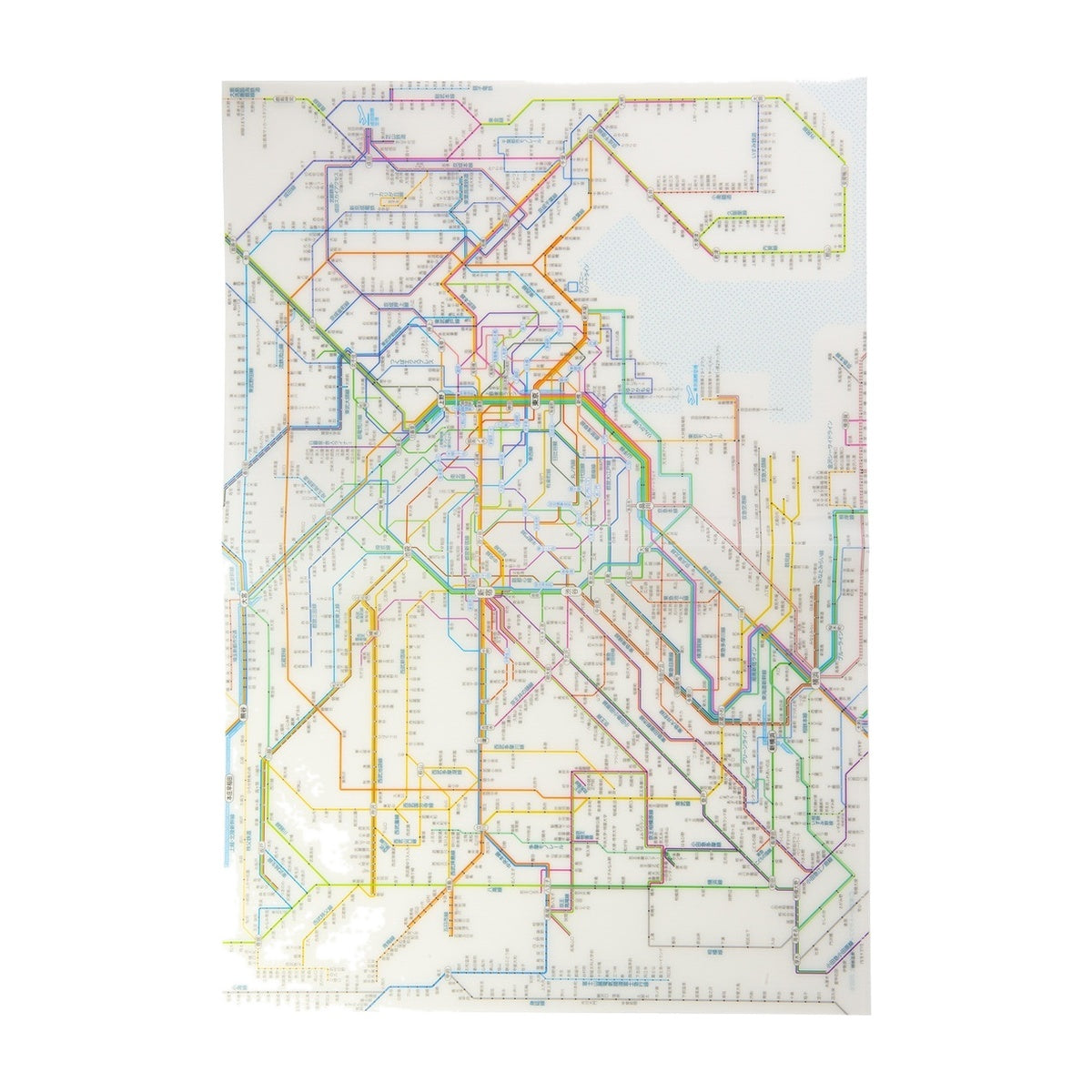 Dokumentenhülle - Tokyo Cartographic - Railway Map A4