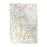 Dokumentenhülle - Tokyo Cartographic - Railway Map A4