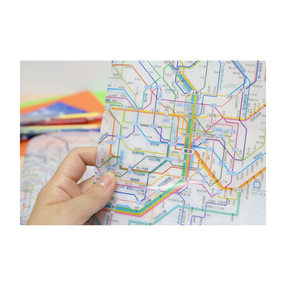 Dokumentenhülle - Tokyo Cartographic - Railway Map A4