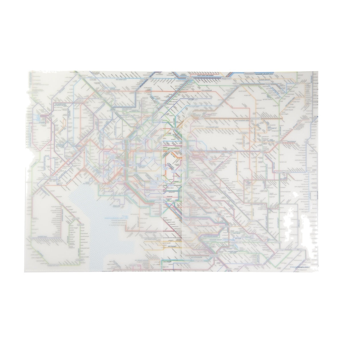 Dokumentenhülle - Tokyo Cartographic - Railway Map A4