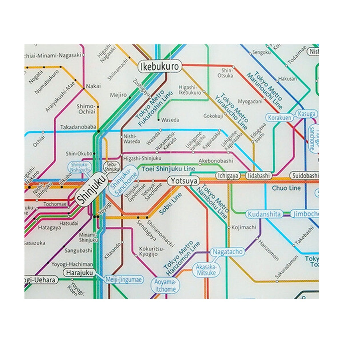 Dokumentenhülle - Tokyo Cartographic - Railway Map A4