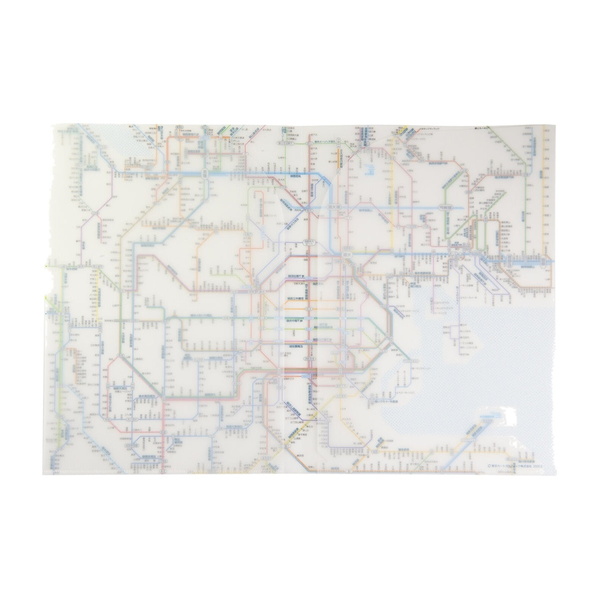 Dokumentenhülle - Tokyo Cartographic - Railway Map A4