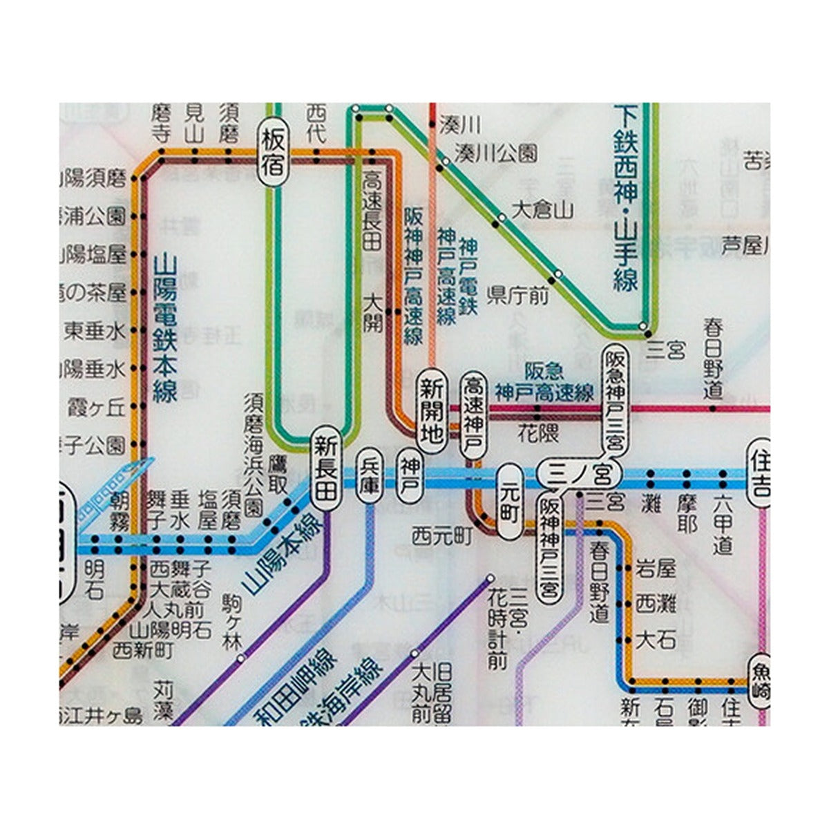 Dokumentenhülle - Tokyo Cartographic - Railway Map A4