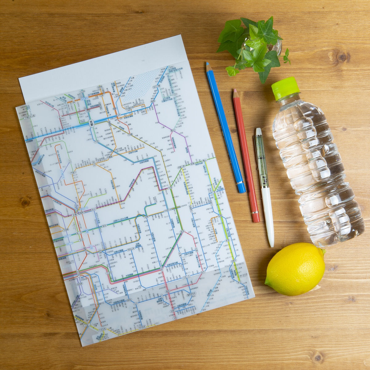 Dokumentenhülle - Tokyo Cartographic - Railway Map A4