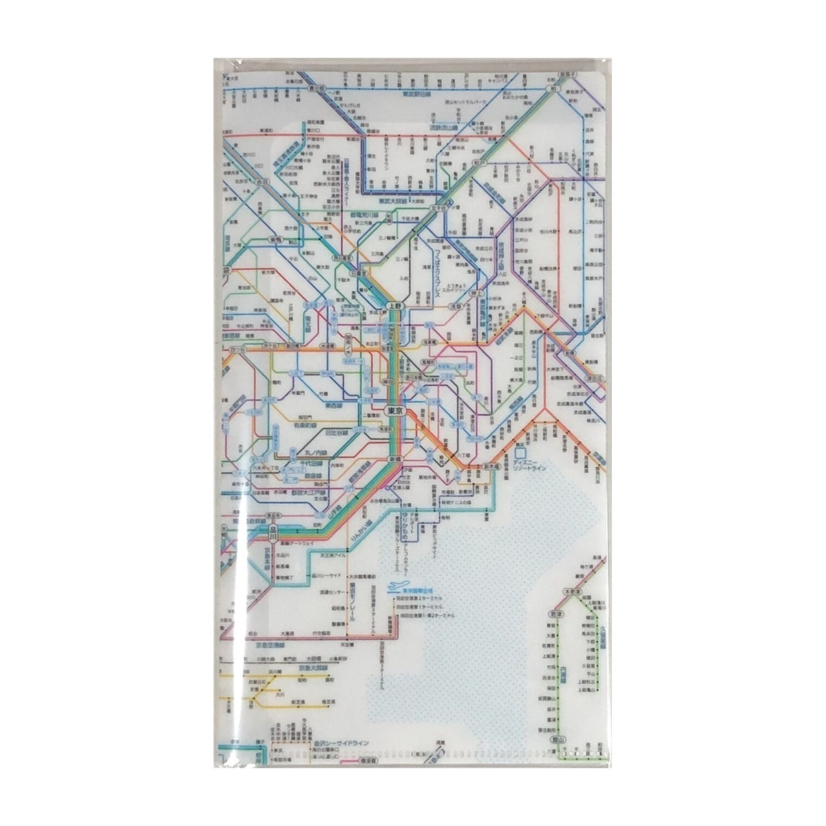 Dokumentenhülle - Tokyo Cartographic - Railway Map A4L - Ticket Holder