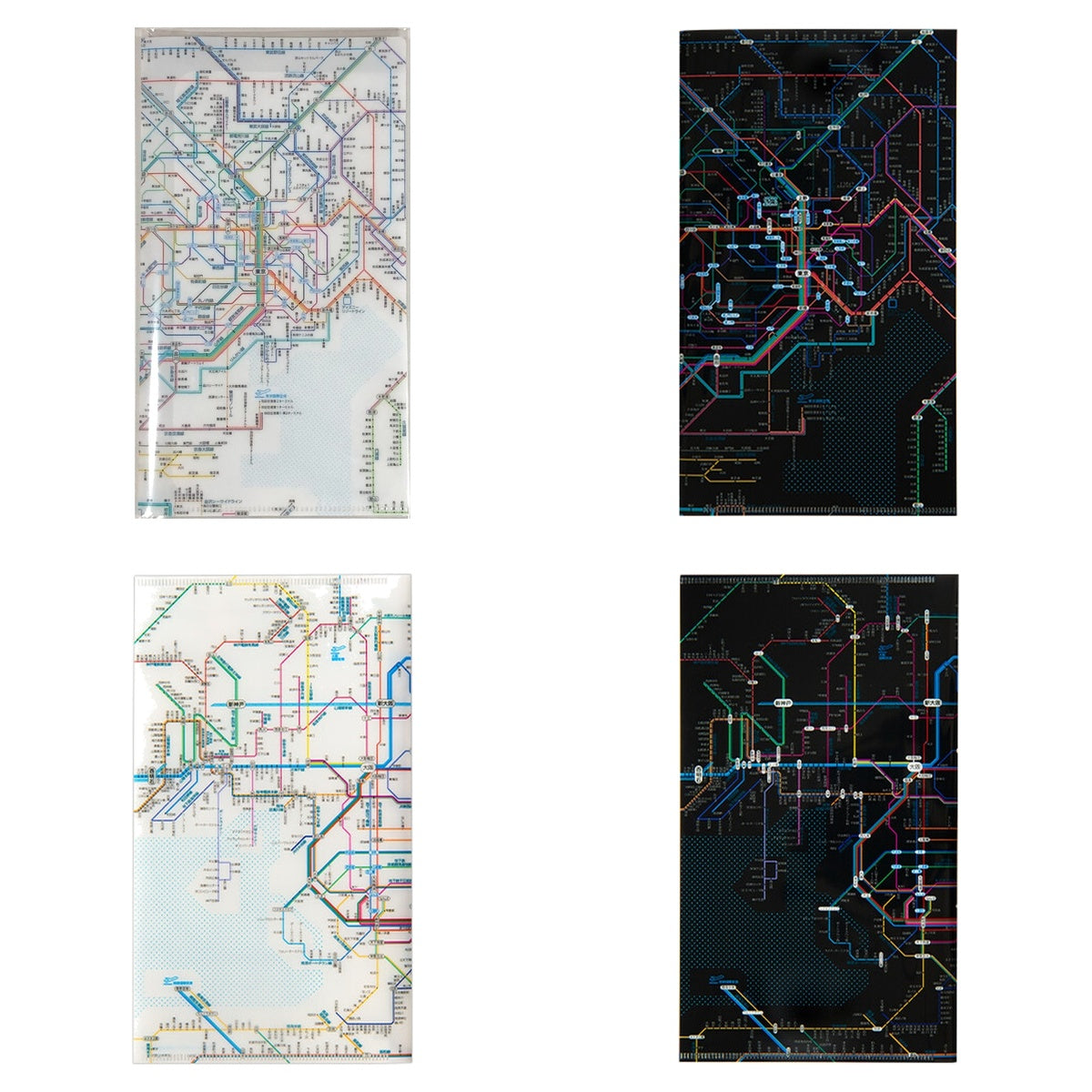 Dokumentenhülle - Tokyo Cartographic - Railway Map A4L - Ticket Holder