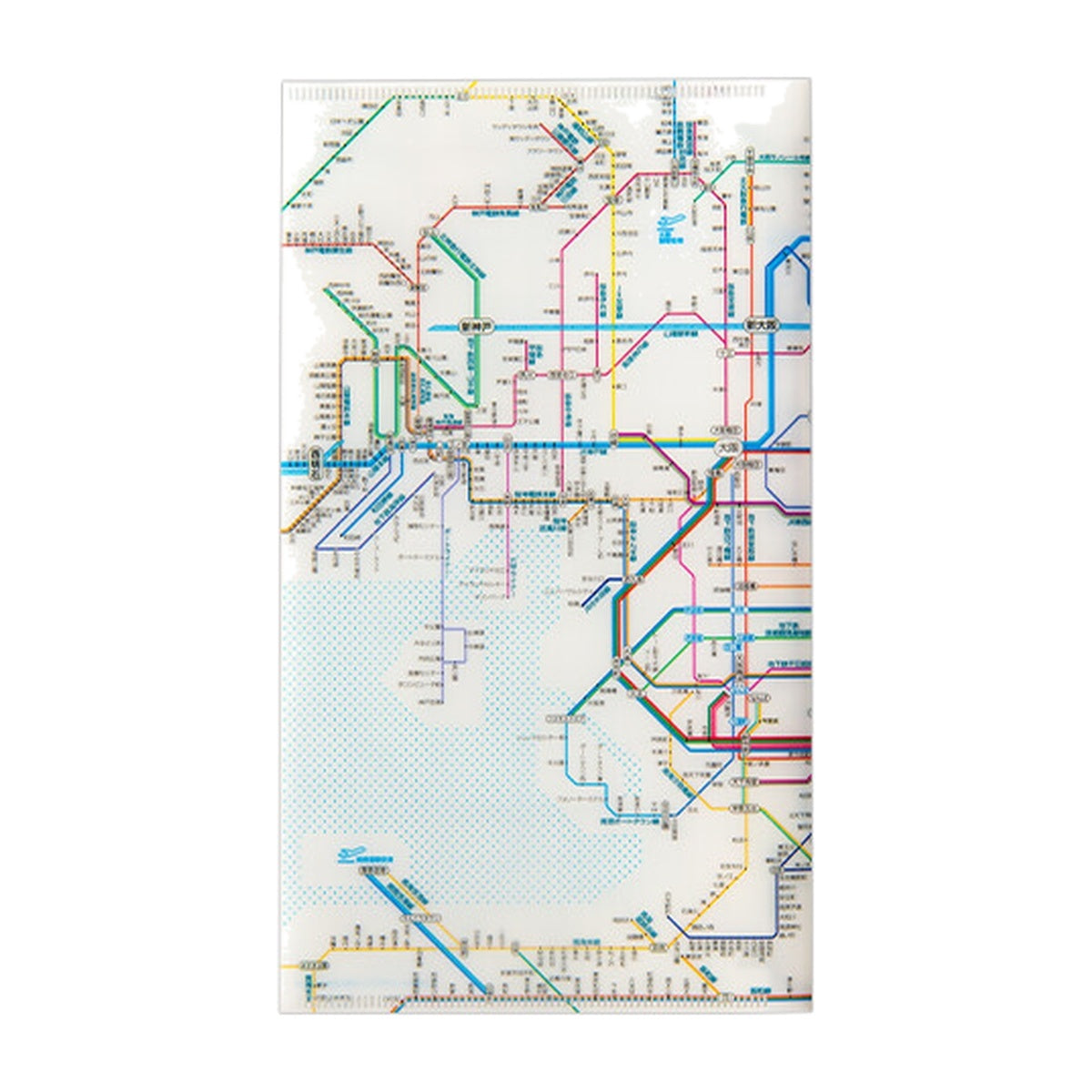 Dokumentenhülle - Tokyo Cartographic - Railway Map A4L - Ticket Holder