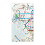 Dokumentenhülle - Tokyo Cartographic - Railway Map A4L - Ticket Holder