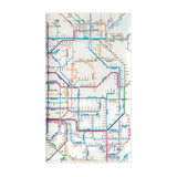 Dokumentenhülle - Tokyo Cartographic - Railway Map A4L - Ticket Holder