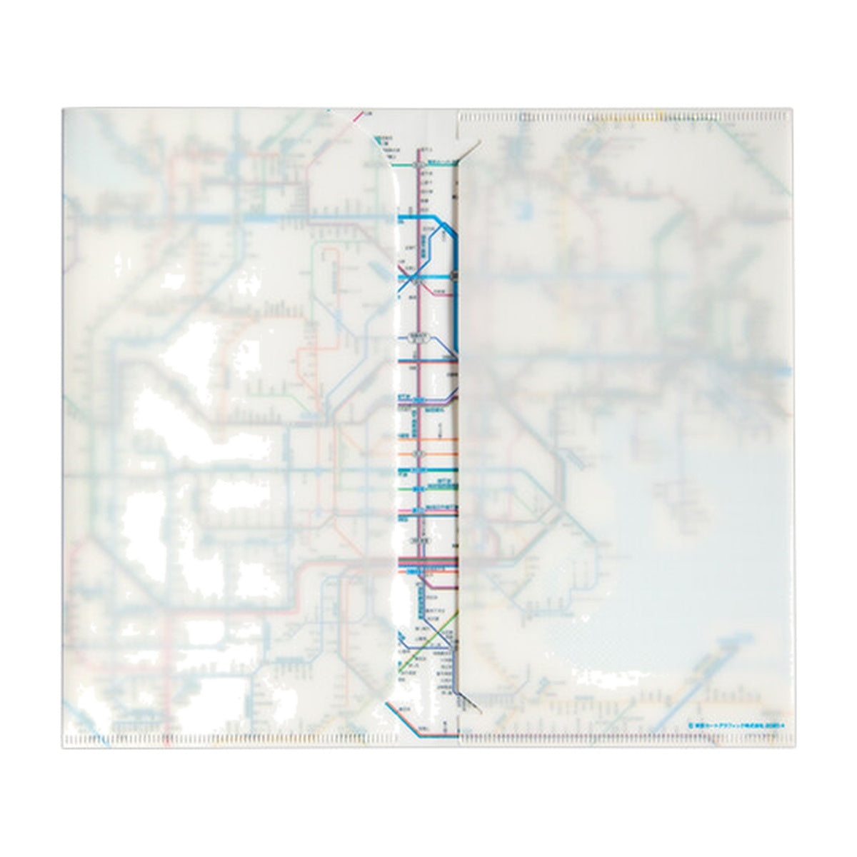 Dokumentenhülle - Tokyo Cartographic - Railway Map A4L - Ticket Holder