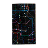 Dokumentenhülle - Tokyo Cartographic - Railway Map A4L - Ticket Holder