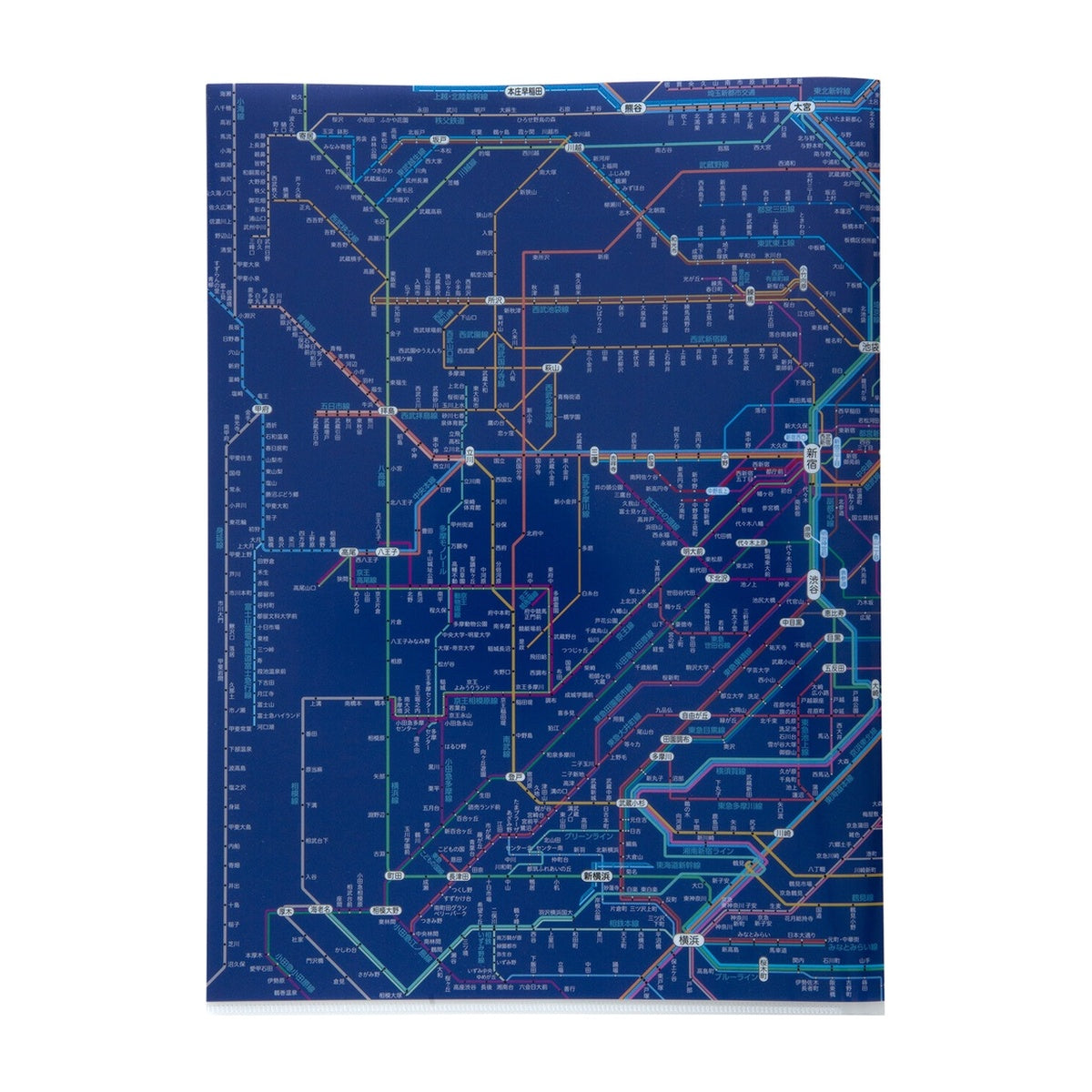 Dokumentenhülle - Tokyo Cartographic - Railway Map A4
