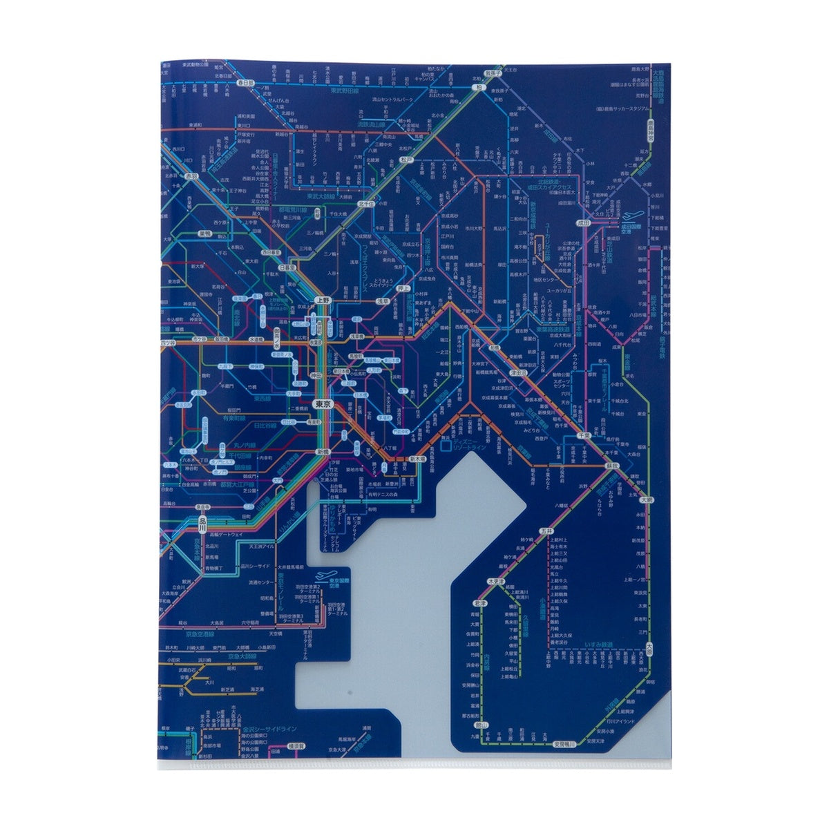 Dokumentenhülle - Tokyo Cartographic - Railway Map A4
