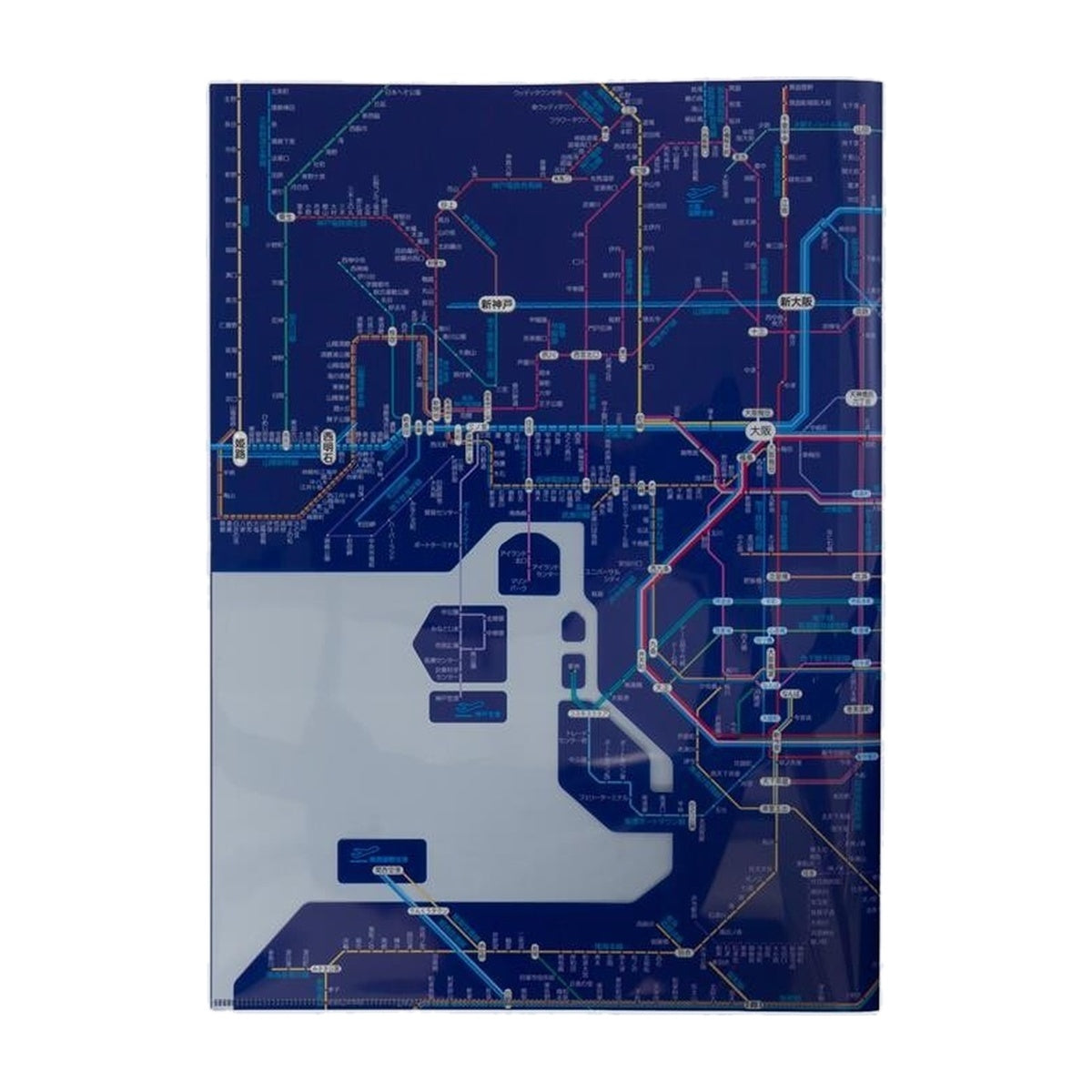 Dokumentenhülle - Tokyo Cartographic - Railway Map A4