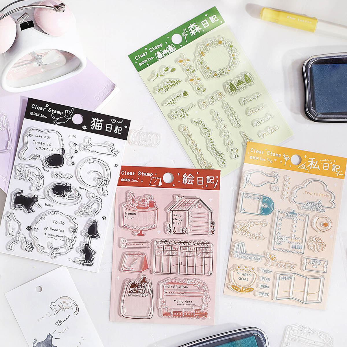 Acryl Stempel - BGM - Tagebuch - Vol. 1
