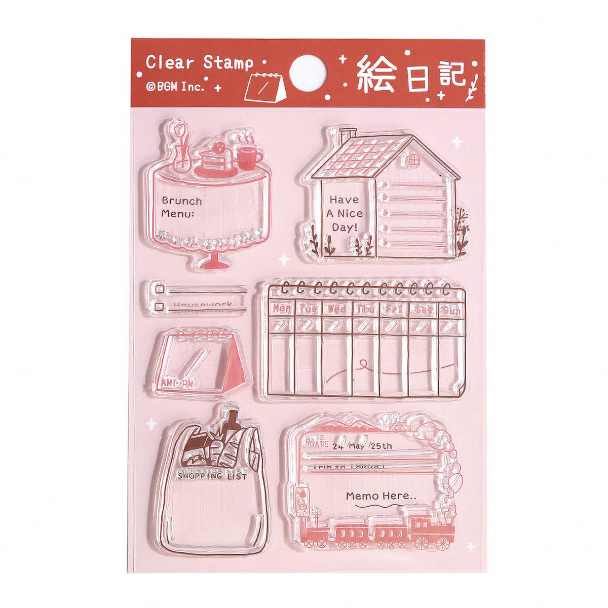 Acryl Stempel - BGM - Tagebuch - Vol. 1