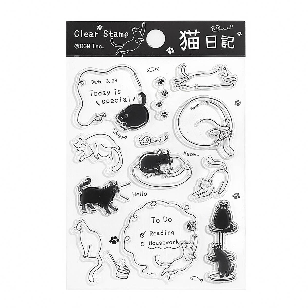 Acryl Stempel - BGM - Tagebuch - Vol. 1