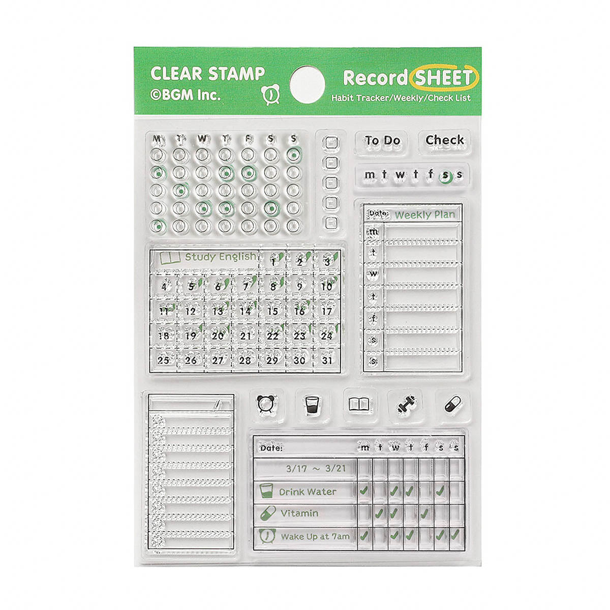 Acryl Stempel - BGM - Tagebuch - Vol. 2