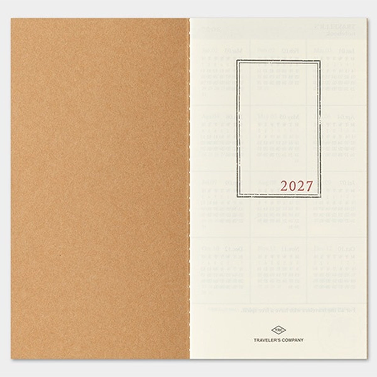 Tagebuch - TRAVELER'S notebook - Regular Size - Calendar & Diary - 2027