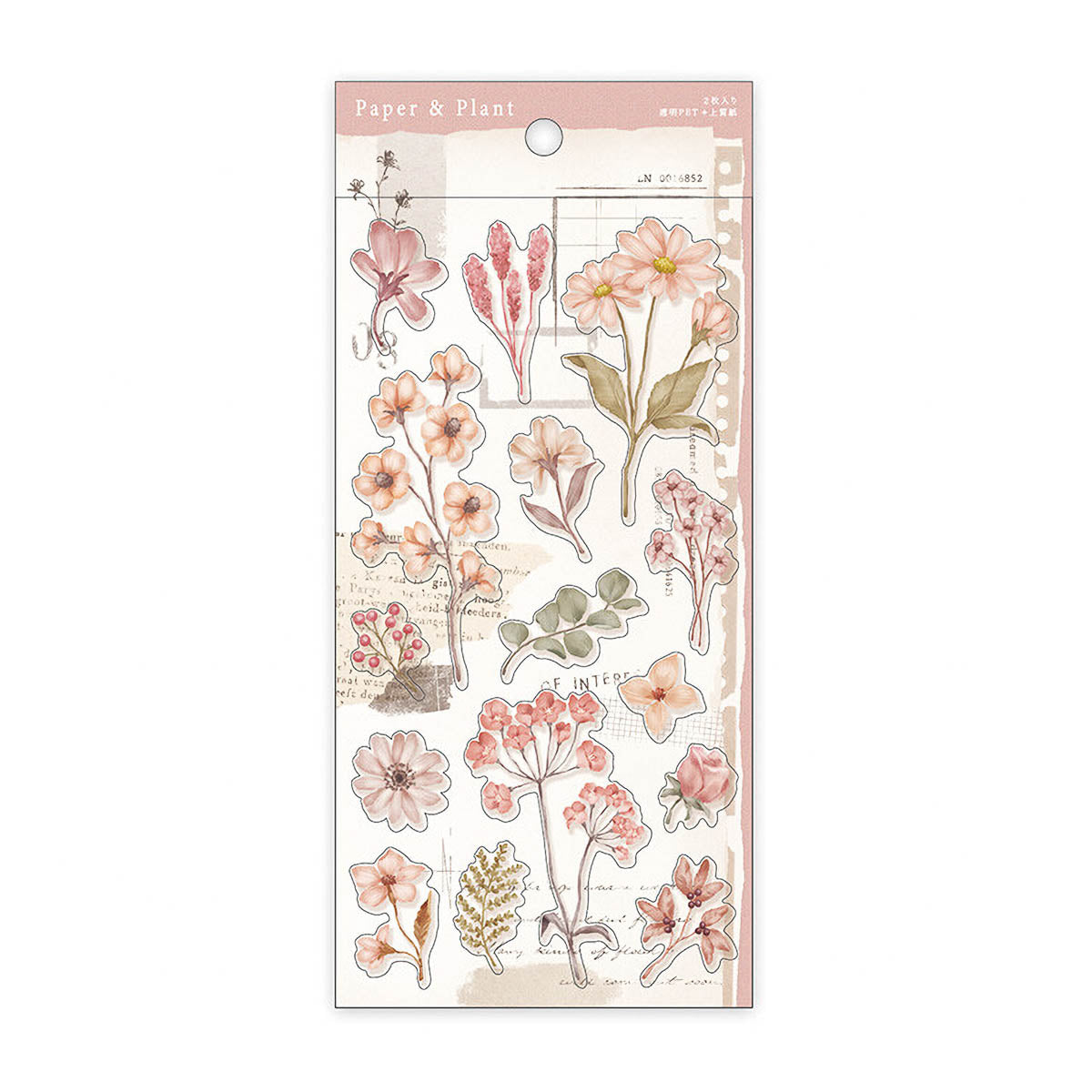 Deko-Sticker - Paper & Plant