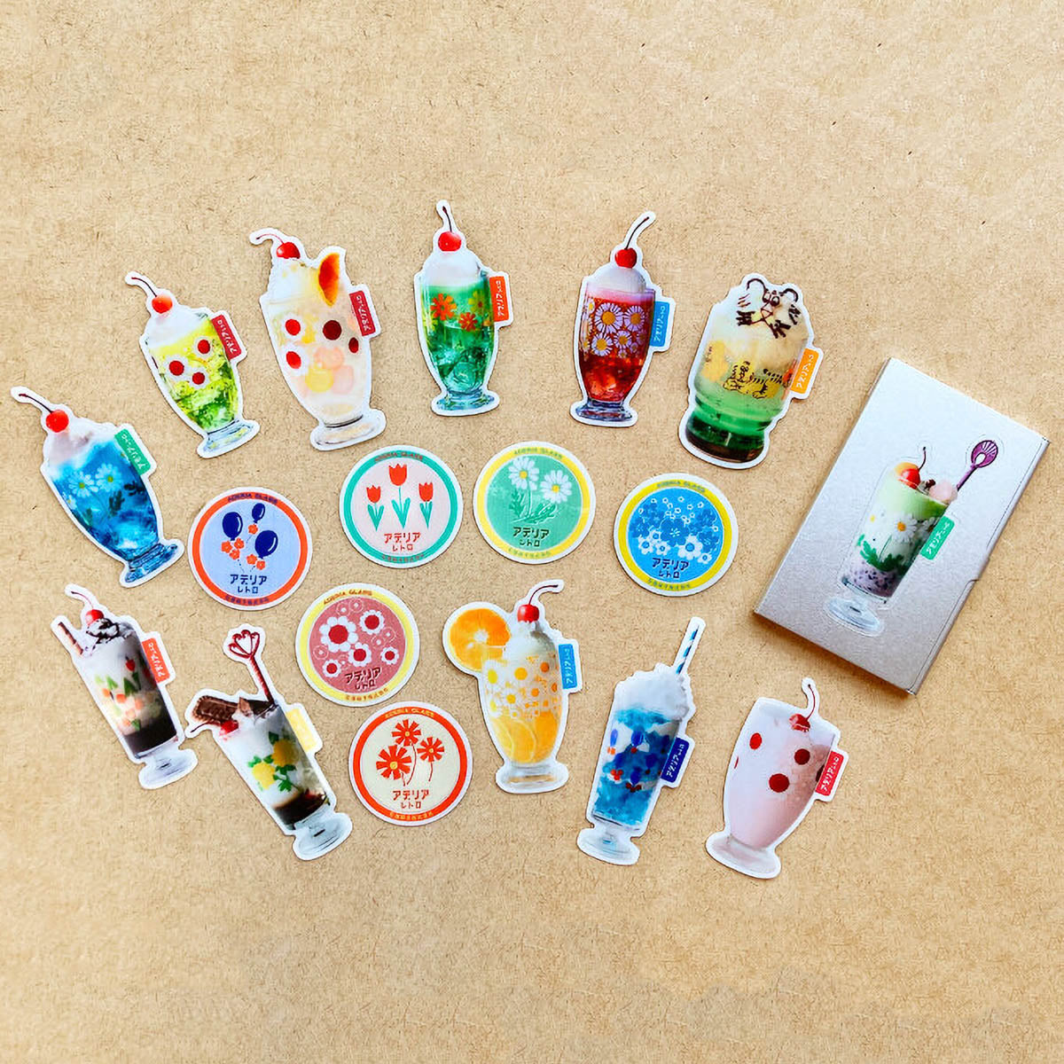 Deko-Sticker - Aderia Retro Sticker - Drinks