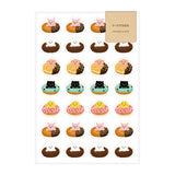 Deko-Sticker - Papier Platz - AOYOSHI - Food Animals