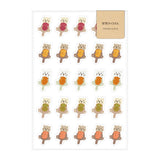 Deko-Sticker - Papier Platz - AOYOSHI - Food Animals