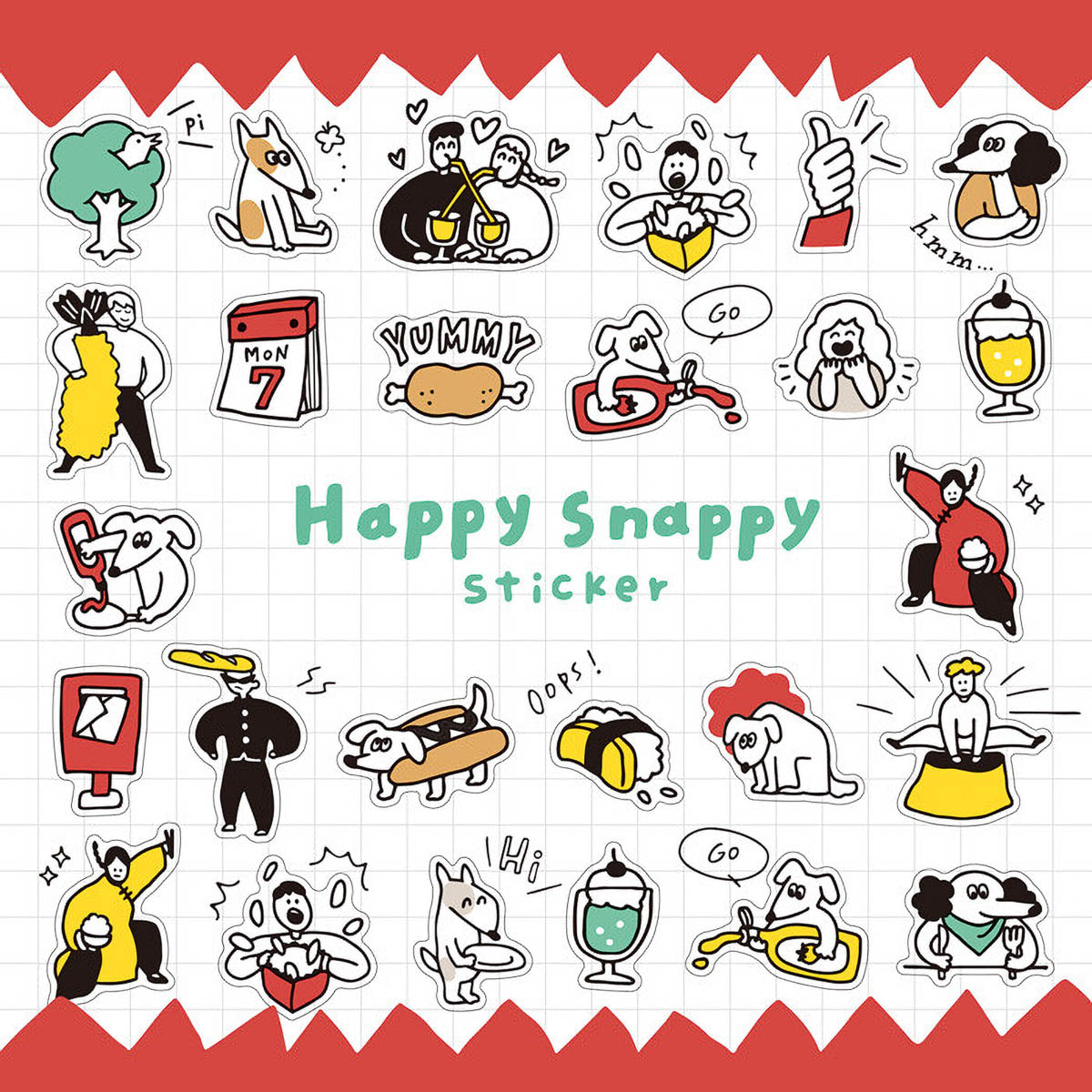 Deko-Sticker - Happy Snappy