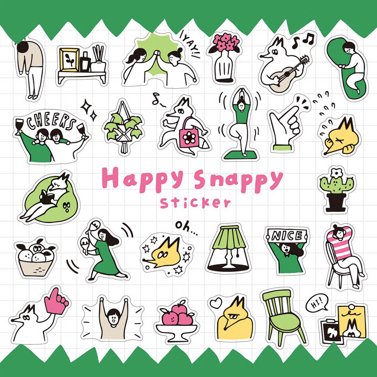 Deko-Sticker - Happy Snappy