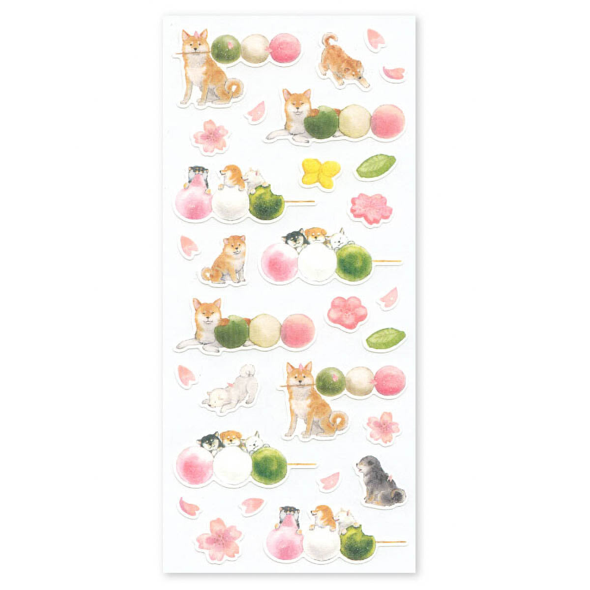 Deko-Sticker - Shiba Inu - Spring