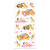 Deko-Sticker - Shiba Inu - Spring