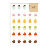 Deko-Sticker - Papier Platz - AOYOSHI - Food Animals