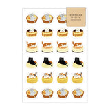 Deko-Sticker - Papier Platz - AOYOSHI - Food Animals