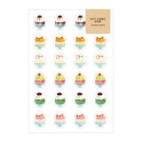 Deko-Sticker - Papier Platz - AOYOSHI - Food Animals
