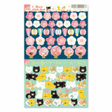 Deko-Sticker - 3way Circle Sticker - Spring and Sakura