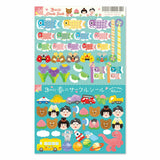 Deko-Sticker - 3way Circle Sticker - Spring and Sakura