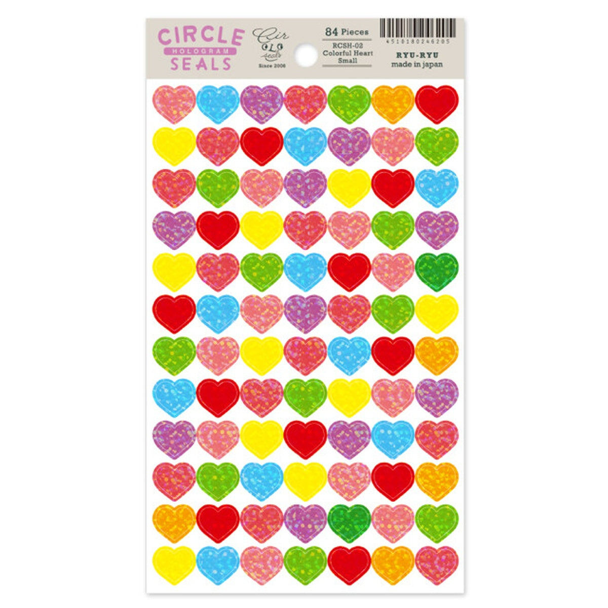 Deko-Sticker - RYU-RYU - Glitter Circle Stickers - Hologram