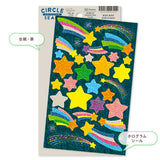 Deko-Sticker - RYU-RYU - Glitter Circle Stickers - Hologram