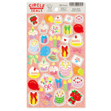 Deko-Sticker - RYU-RYU - Glitter Circle Stickers - Hologram