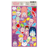 Deko-Sticker - RYU-RYU - Glitter Circle Stickers - Hologram